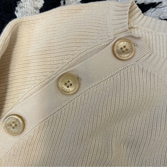 Ralph Lauren Lauren Sweater Cream Size Large - Picture 4 of 5